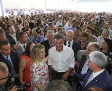 Governador Beto Richa acompanhado pela vice-governadora Cida Borghetti e demais autoridades participa do lançamento do Programa Escola Conectada.Curitiba, 28/02/2018Foto: Jonas Oliveira / ANPr