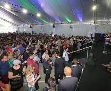 Governador Beto Richa acompanhado pela vice-governadora Cida Borghetti e demais autoridades participa do lançamento do Programa Escola Conectada.Curitiba, 28/02/2018Foto: Jonas Oliveira / ANPr