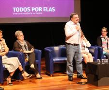 Secretária da Família e Desenvolvimento Social, Fernanda Richa, participa da abertura do evento de 08 de Março, Dia Internacional da Mulher - Foto: Rogério Machado/SECS