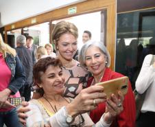 Secretária da Família e Desenvolvimento Social, Fernanda Richa, participa da abertura do evento de 08 de Março, Dia Internacional da Mulher - Foto: Rogério Machado/SECS