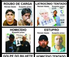 A Polícia Civil do Paraná alcançou neste mês de outubro a marca de mil retratos falados confeccionados pelo sistema Horus, implantado em 2010 e que utiliza composições fotográficas e artísticas disponibilizadas por um banco de dados próprio da Polícia Federal. - Foto: Divulgação SESP