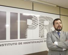 Instituto de Identificação do Paraná - Maurício Jorge Lopes, vice-diretor do Instituto de Identificação do Paraná.Curitiba, 31-10-18.Foto: Arnaldo Alves / ANPr.