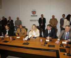 A governadora Cida Borghetti assina decreto que transfere os setores de carceragem temporária das delegacias de polícia para o Departamento Penitenciário. - Curitiba/Pr, 07.11.2018 - Foto Jonas Oliveria