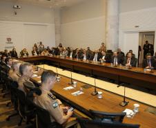 Governadora Cida Borghetti durante a 7ª Reunião de Integração das Forças de Segurança. - Curitiba/Pr, 12.11.2018 - Foto Jonas Oliveira