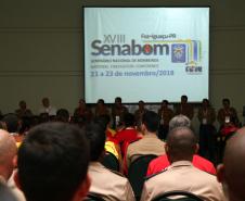 O Campeonato Brasileiro de Salvamento Aquático (Rescue Day 2018) começa nesta quinta-feira (22), em Foz do Iguaçu. Mais de 400 atletas de diversos estados brasileiros que atuam como guarda-vidas passarão por exercícios de resgate de vítima na água, prova de revezamento, aquathlon e individual. A competição faz parte do XVIII Seminário Nacional de Bombeiros - Senabom 2018, promovido pelo Corpo de Bombeiros do Paraná. -  Foz do Iguaçu, 22/11/2018  - Foto: Soldado Juliana Pereira