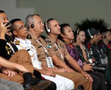 O contra-almirante da Marinha Real Tailandesa Apakorn Yukongkaew, responsável pelo resgate de 12 crianças que estavam presas em uma caverna no norte da Tailândia, em julho deste ano, participa do XVIII Seminário Nacional de Bombeiros (SENABOM), ministrou uma palestra para um auditório lotado por mais de três mil profissionais de segurança pública, entre policiais e bombeiros militares