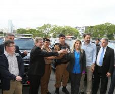 A governadora Cida Borghetti entrega mais 144 novos veículos às polícias Militar e Civil do Paraná.  ? Curitiba, 27/11/2018  -  Foto: Orlando Kissner/ANPr