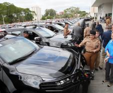 A governadora Cida Borghetti entrega mais 144 novos veículos às polícias Militar e Civil do Paraná.  ? Curitiba, 27/11/2018  -  Foto: Orlando Kissner/ANPr