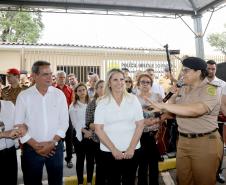 A região Noroeste do Paraná conta com mais uma unidade da Polícia Militar para atender a comunidade local. A governadora Cida Borghetti instalou nesta sexta-feira (30) a 9ª Companhia Independente da PM, com sede na cidade de Colorado. A estrutura vai atender 13 municípios da região. Colorado,30/11/2018 Foto:Jaelson Lucas / ANPr