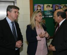 A governadora Cida Borghetti e o ministro da Segurança Pública, Raul Jungmann abriram os trabalhos do Centro Integrado de Inteligência de Segurança Pública da Região Sul (CIISP), instalado em Curitiba