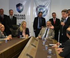 A governadora Cida Borghetti e o ministro da Segurança Pública, Raul Jungmann abriram os trabalhos do Centro Integrado de Inteligência de Segurança Pública da Região Sul (CIISP), instalado em Curitiba