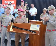 O 5º Subgrupamento de Bombeiros Independente (5º SGBI) foi instalado na tarde de quarta-feira (05/12) em Paranavaí (PR), no Noroeste paranaense, pelo Governo do Estado. A solenidade marca mais uma etapa da reestruturação do Corpo de Bombeiros da Polícia Militar do Paraná para ampliar os serviços a mais municípios da região.   -  Paranavaí, 06/11/2018  -  Foto: Soldado Adilson Voinaski Afonso