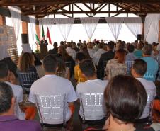 O Departamento Penitenciário do Paraná inaugurou nesta quinta-feira (06) duas unidades de progressão em Londrina que atenderão 220 presos. Considerado modelo em tratamento penal no país, o projeto de progressão oportuniza atividades de ensino e trabalho em tempo integral para homens e mulheres em final de cumprimento de pena.  Londrina, 06/12/2018  -  Foto: Divulgação Depen