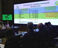 Nesta segunda-feira (10), o Governo do Estado reuniu, no Palácio Iguaçu, em Curitiba, profissionais das secretarias, órgãos e empresas públicas envolvidos na Operação Verão 2018/2019 para definir os últimos ajustes antes do início da temporada. Os prefeitos dos sete municípios do Litoral também participaram da reunião.  -   Curitiba, 10/12/2018  -  Foto: José Fernando Ogura/ANPr