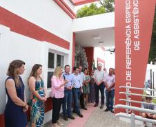 A governadora Cida Borghetti entrega o Centro de Referência Especializado de Assistência Social (CREAS), em Antônio Olinto, no Sul do Estado. - Antônio Olinto, 13/12/2018  -  Foto: Rogério Machado/SECS