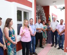 A governadora Cida Borghetti entrega o Centro de Referência Especializado de Assistência Social (CREAS), em Antônio Olinto, no Sul do Estado. - Antônio Olinto, 13/12/2018  -  Foto: Rogério Machado/SECS