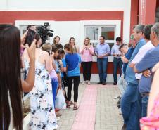 A governadora Cida Borghetti entrega o Centro de Referência Especializado de Assistência Social (CREAS), em Antônio Olinto, no Sul do Estado. - Antônio Olinto, 13/12/2018  -  Foto: Rogério Machado/SECS