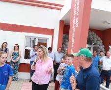 A governadora Cida Borghetti entrega o Centro de Referência Especializado de Assistência Social (CREAS), em Antônio Olinto, no Sul do Estado. - Antônio Olinto, 13/12/2018  -  Foto: Rogério Machado/SECS