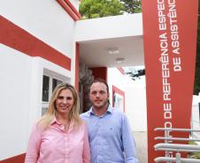 A governadora Cida Borghetti entrega o Centro de Referência Especializado de Assistência Social (CREAS), em Antônio Olinto, no Sul do Estado. - Antônio Olinto, 13/12/2018  -  Foto: Rogério Machado/SECS