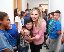 A governadora Cida Borghetti entrega o Centro de Referência Especializado de Assistência Social (CREAS), em Antônio Olinto, no Sul do Estado. - Antônio Olinto, 13/12/2018  -  Foto: Rogério Machado/SECS