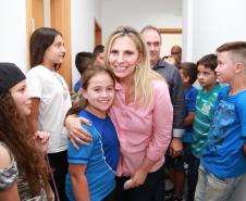 A governadora Cida Borghetti entrega o Centro de Referência Especializado de Assistência Social (CREAS), em Antônio Olinto, no Sul do Estado. - Antônio Olinto, 13/12/2018  -  Foto: Rogério Machado/SECS