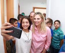 A governadora Cida Borghetti entrega o Centro de Referência Especializado de Assistência Social (CREAS), em Antônio Olinto, no Sul do Estado. - Antônio Olinto, 13/12/2018  -  Foto: Rogério Machado/SECS