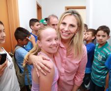 A governadora Cida Borghetti entrega o Centro de Referência Especializado de Assistência Social (CREAS), em Antônio Olinto, no Sul do Estado. - Antônio Olinto, 13/12/2018  -  Foto: Rogério Machado/SECS