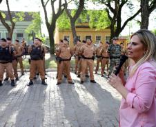 A governadora Cida Borghetti inaugurou nesta quinta-feira (13) o 28º Batalhão da Polícia Militar, com sede na Lapa, Região Metropolitana de Curitiba