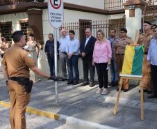 A governadora Cida Borghetti inaugurou nesta quinta-feira (13) o 28º Batalhão da Polícia Militar, com sede na Lapa, Região Metropolitana de Curitiba