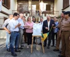 A governadora Cida Borghetti inaugurou nesta quinta-feira (13) o 28º Batalhão da Polícia Militar, com sede na Lapa, Região Metropolitana de Curitiba