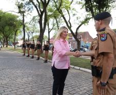 A governadora Cida Borghetti inaugurou nesta quinta-feira (13) o 28º Batalhão da Polícia Militar, com sede na Lapa, Região Metropolitana de Curitiba