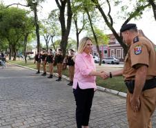 A governadora Cida Borghetti inaugurou nesta quinta-feira (13) o 28º Batalhão da Polícia Militar, com sede na Lapa, Região Metropolitana de Curitiba