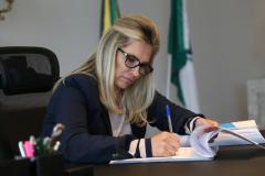 Governadora Cida Borghetti  -  Foto: Orlando Kissner/ANPr