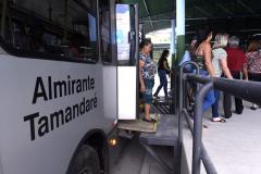 Nova plataforma do ligeirinho no terminal de ônibus de Almirante Tamandaré.Almirante Tamandaré, 28/12/2018Foto: Ricardo Almeida / ANPr